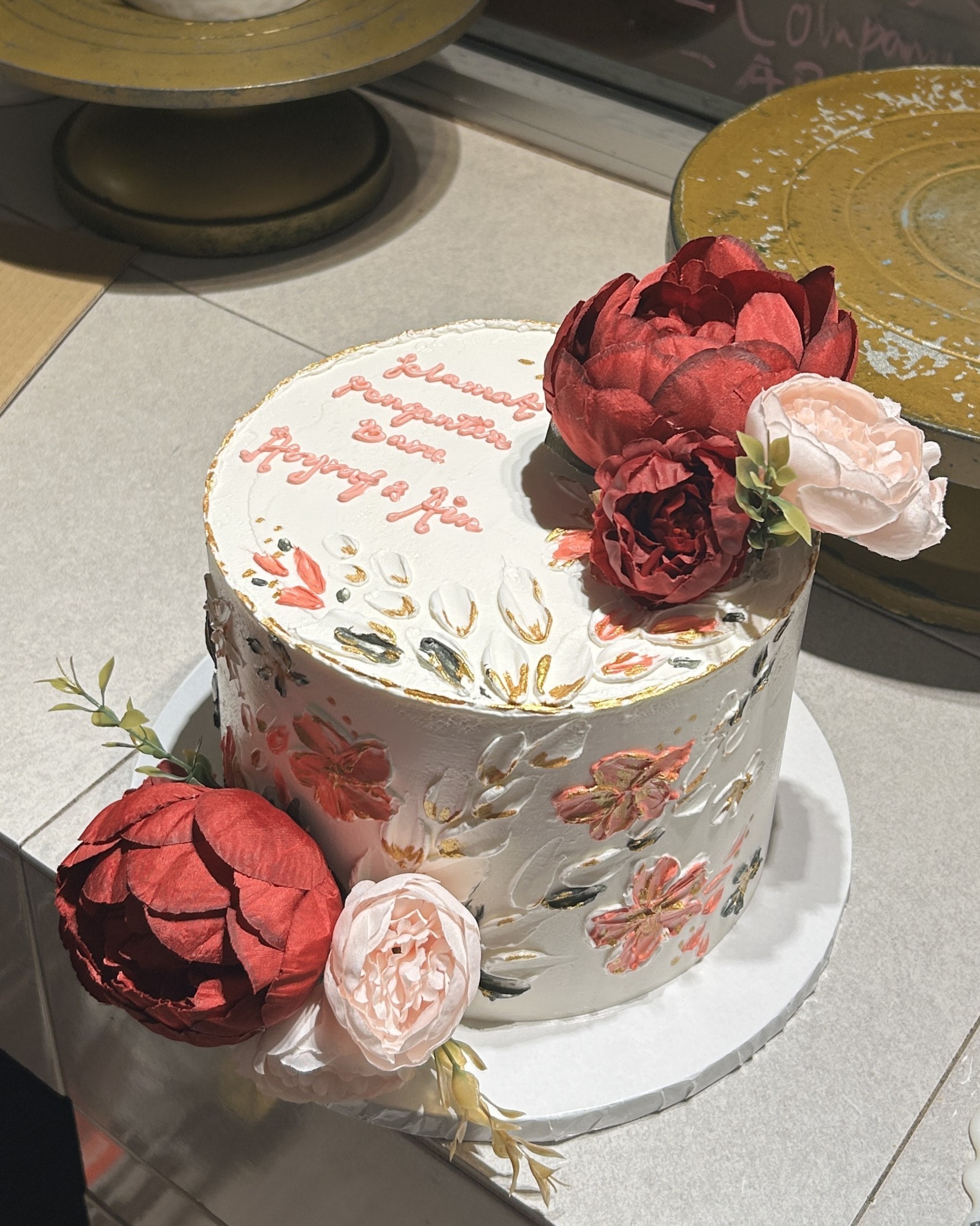 1 Tier Wedding Cake 5