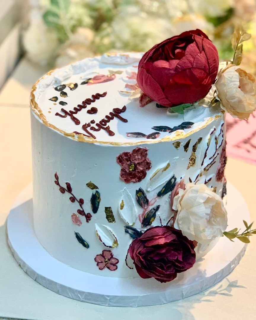 1 Tier Wedding Cake 6